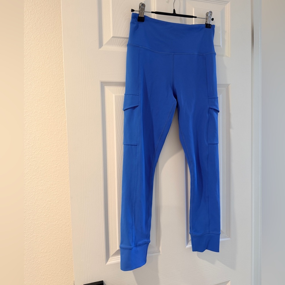 Super cute Zyia High-Waisted Leggings with cuff and cargo style pockets
